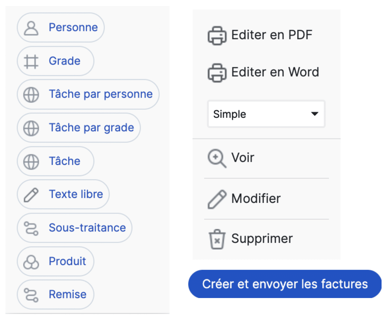 La facturation avec Stafiz
