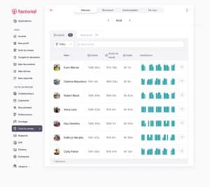 Software Time and Activity management Factorial