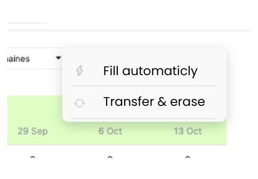 Automatic assignment in Stafiz