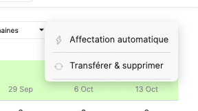 affectation automatique dans stafiz