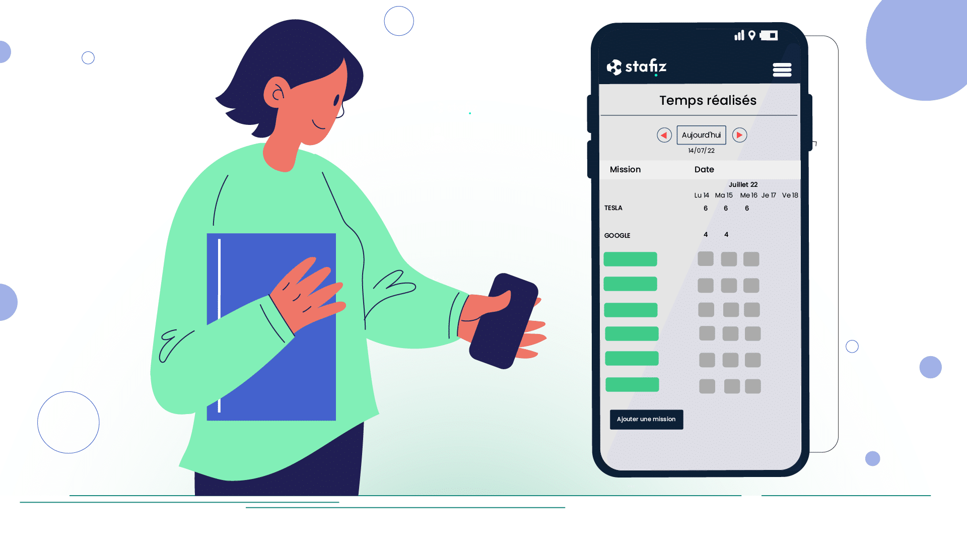 Management of subcontracting and freelancers in a PSA software