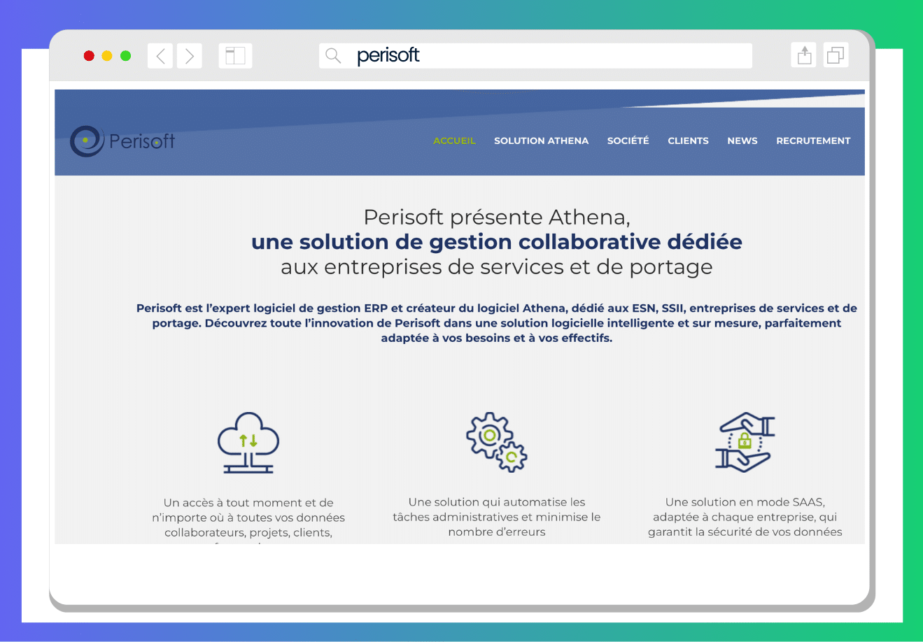ERP pour ESN : perisoft
